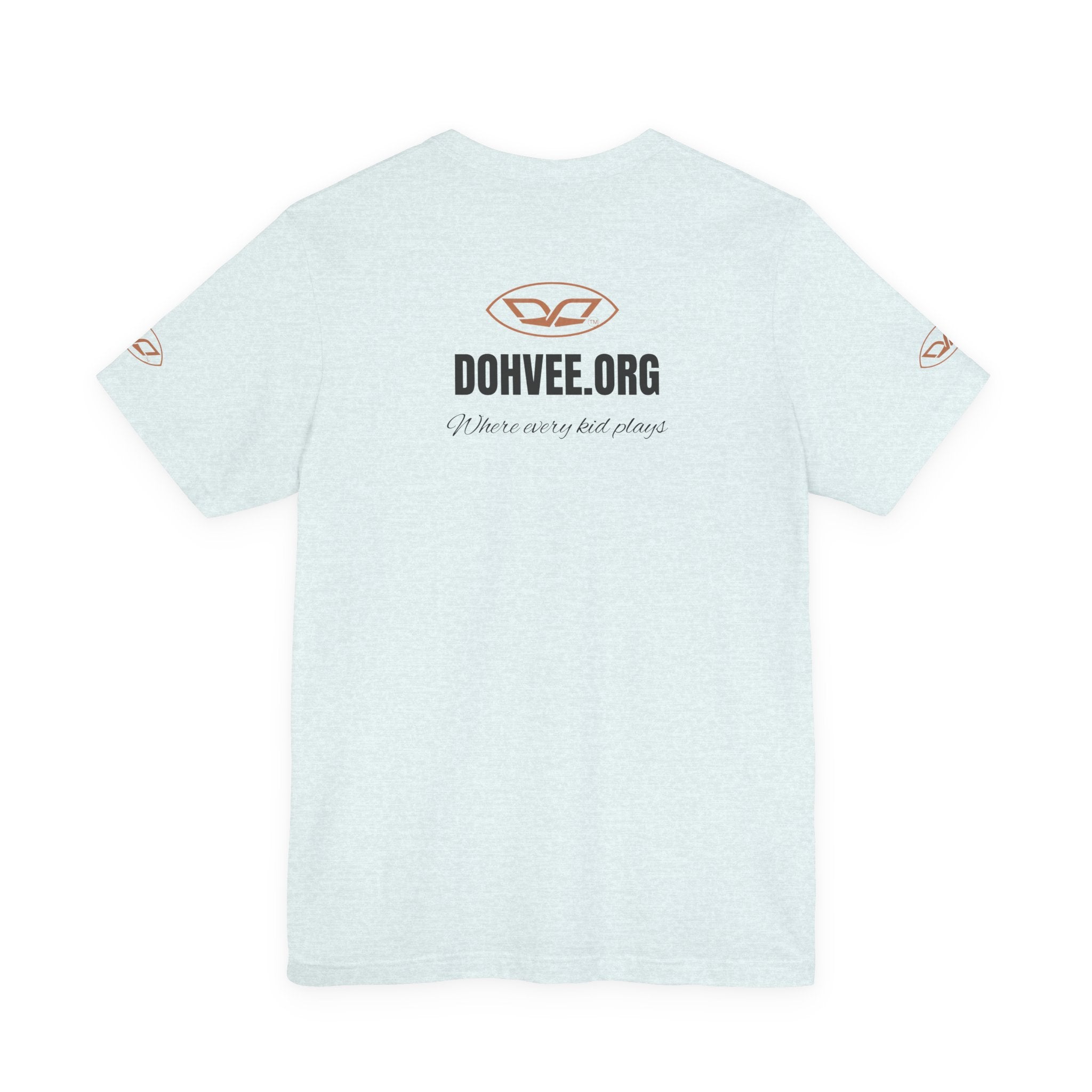 DohVee.org Logo Tee — White Short Sleeve Logo T-Shirt