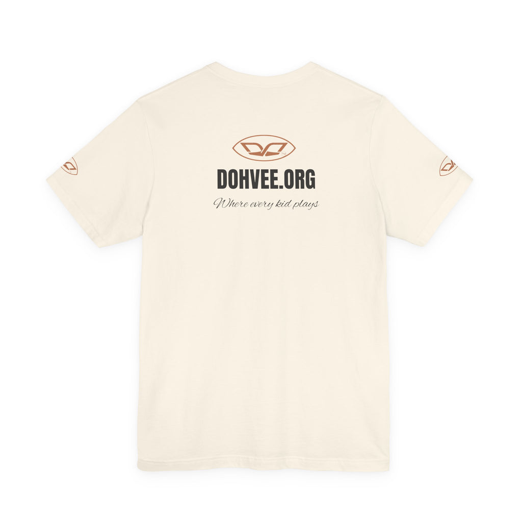 DohVee.org Logo Tee — White Short Sleeve Logo T-Shirt
