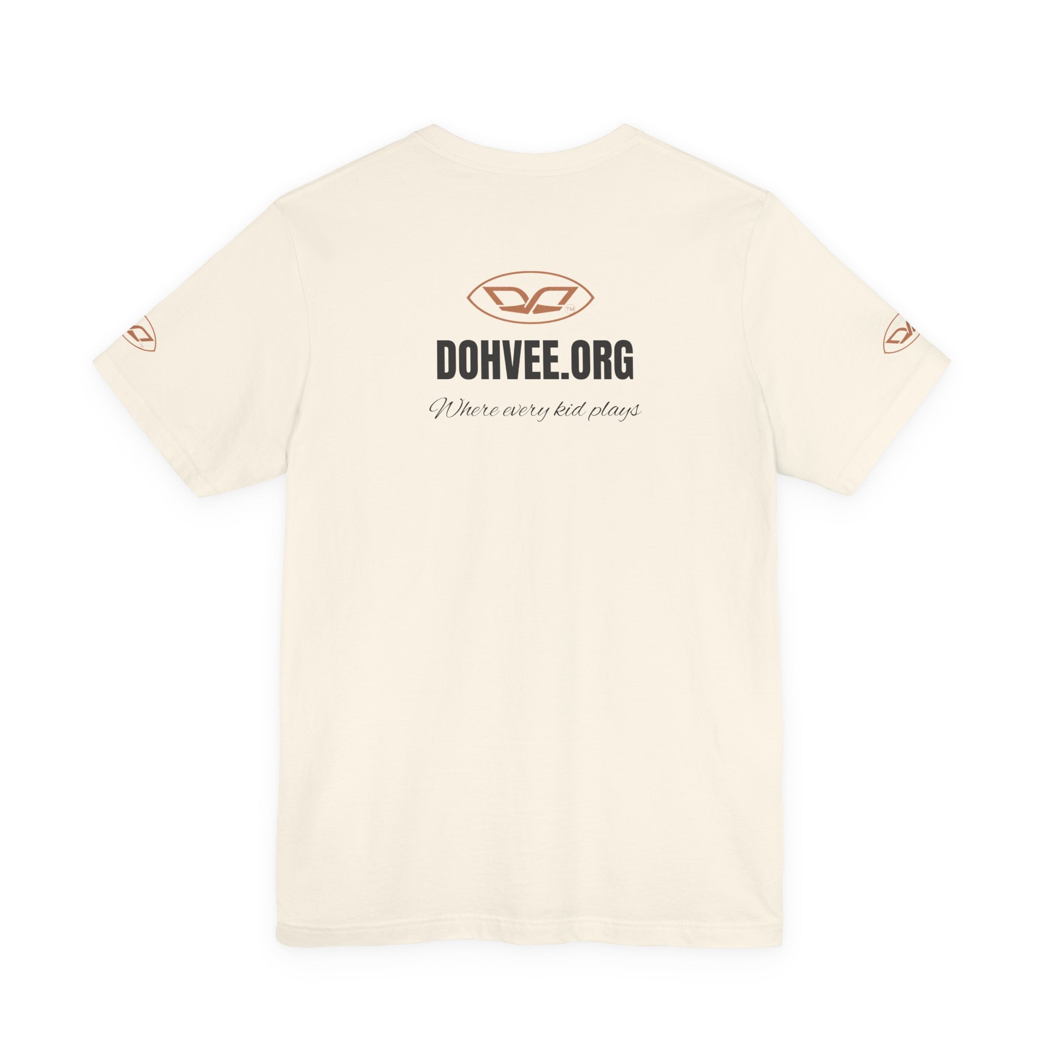 DohVee.org Logo Tee — White Short Sleeve Logo T-Shirt