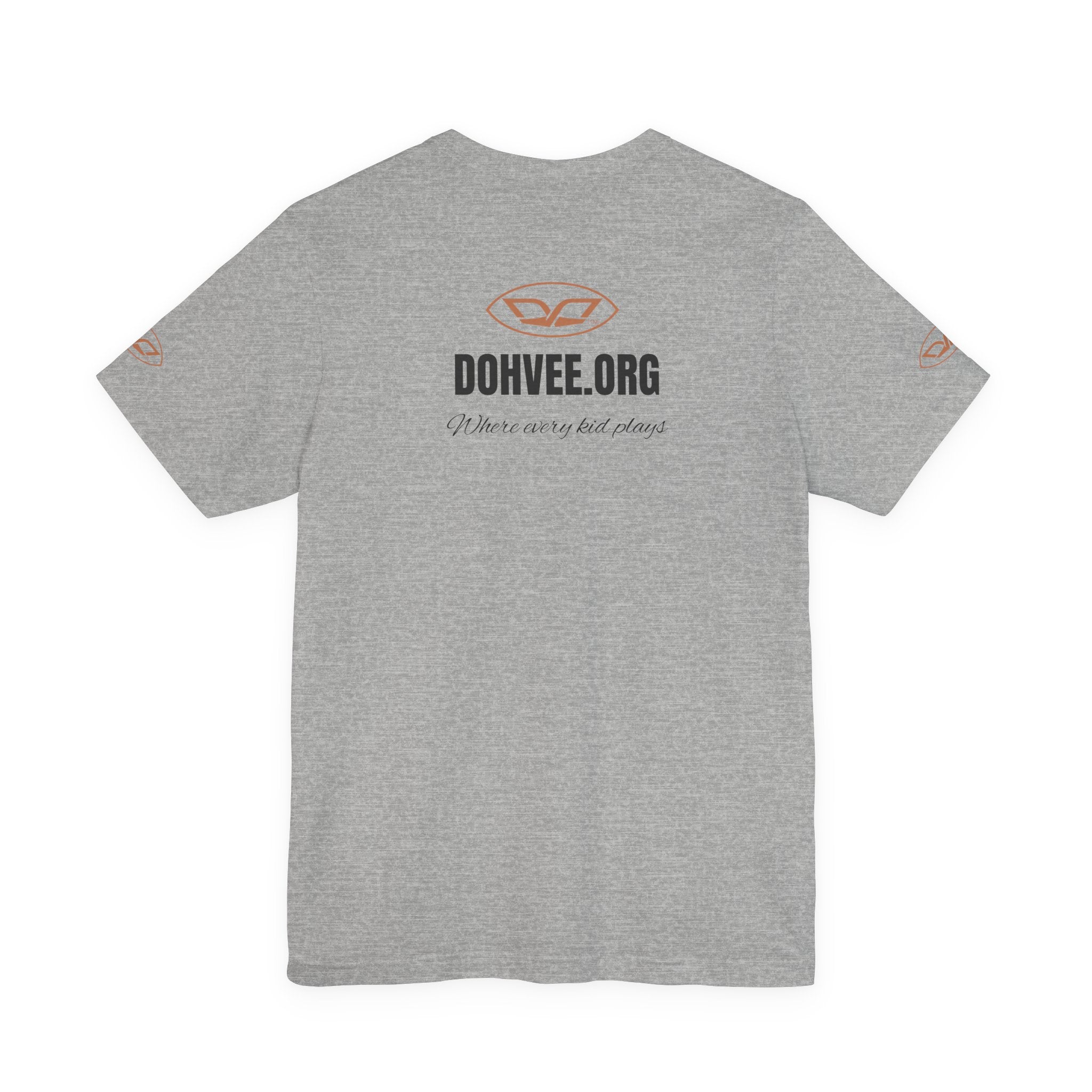 DohVee.org Logo Tee — White Short Sleeve Logo T-Shirt