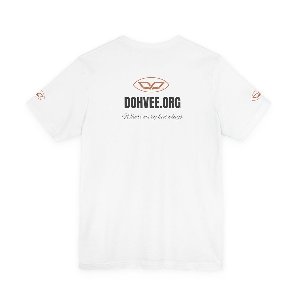 DohVee.org Logo Tee — White Short Sleeve Logo T-Shirt