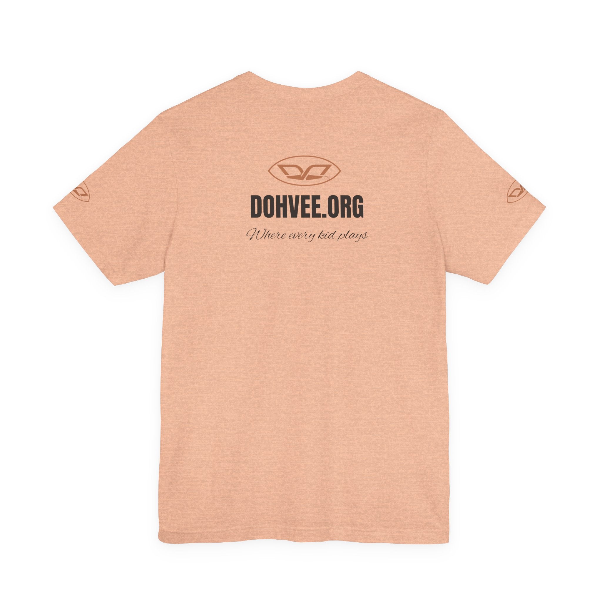 DohVee.org Logo Tee — White Short Sleeve Logo T-Shirt