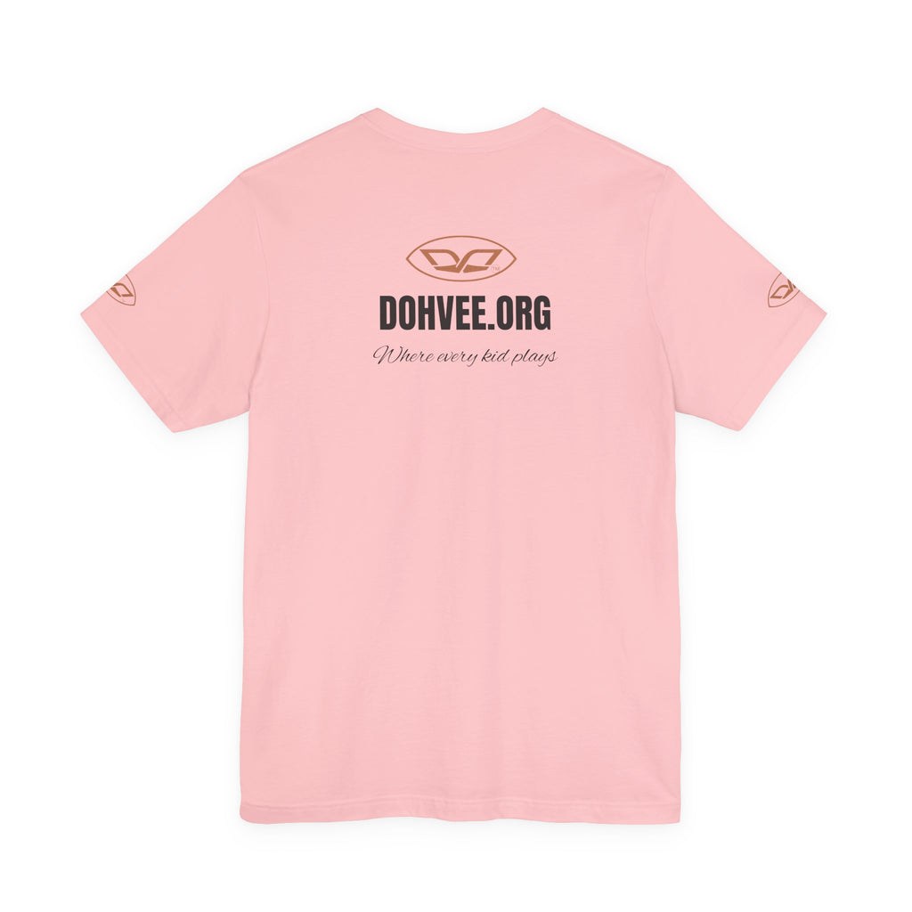 DohVee.org Logo Tee — White Short Sleeve Logo T-Shirt
