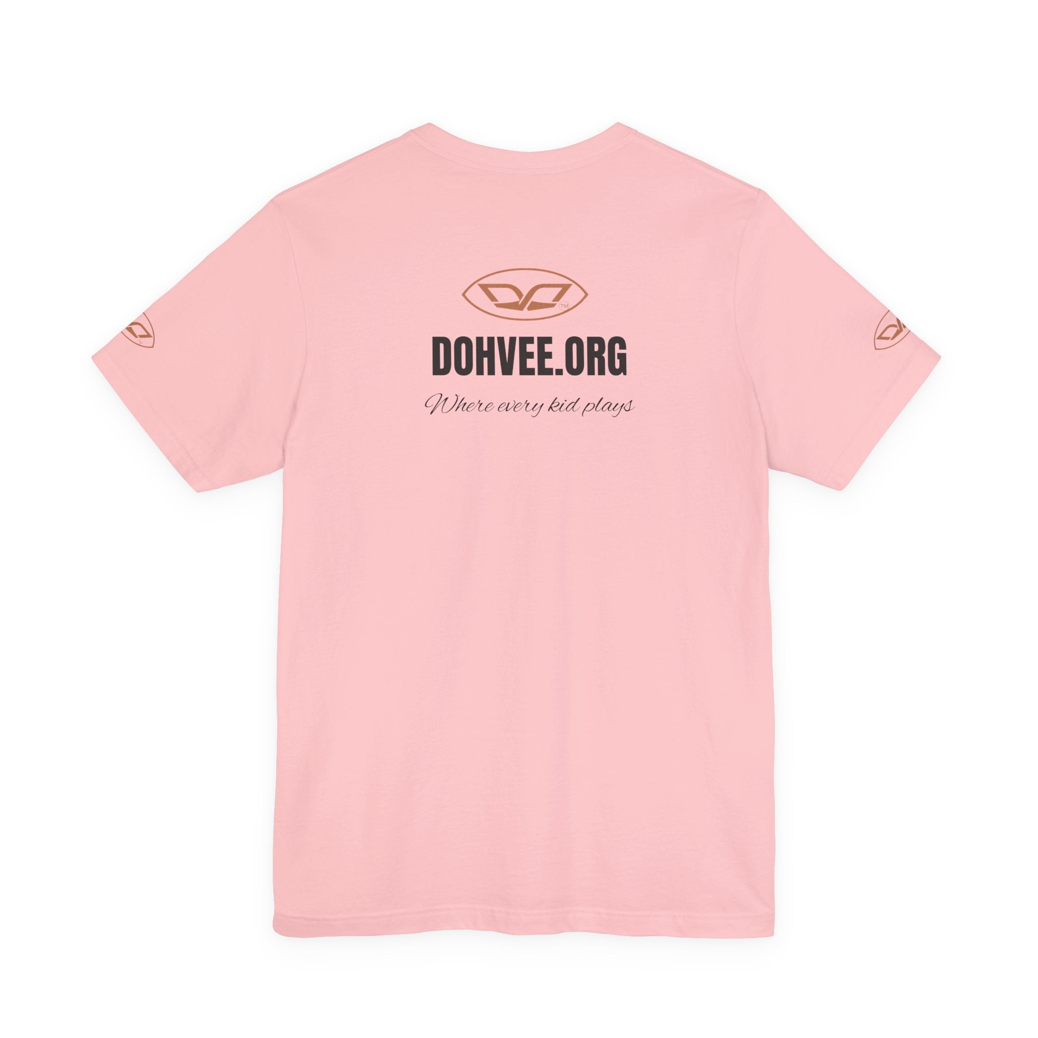 DohVee.org Logo Tee — White Short Sleeve Logo T-Shirt