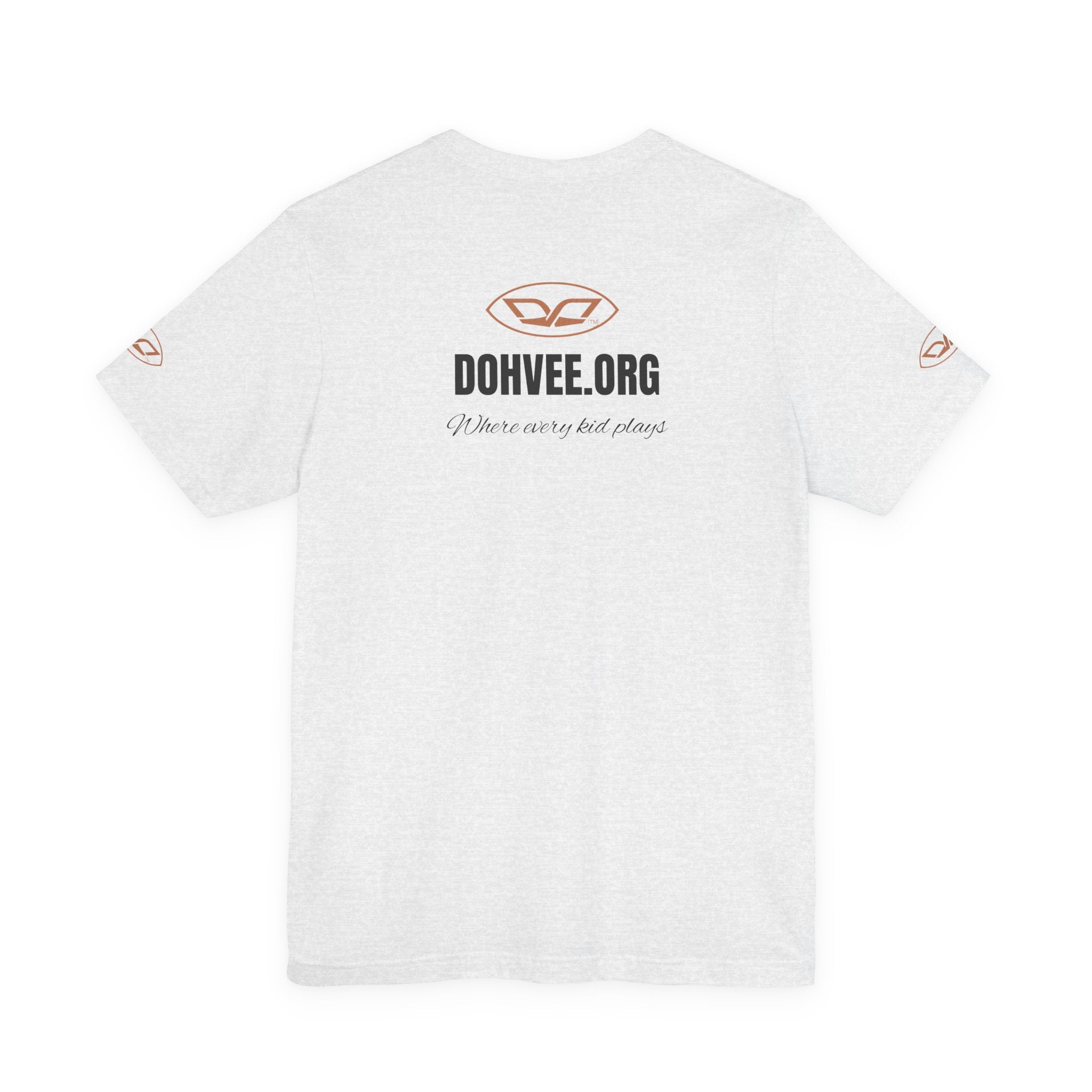DohVee.org Logo Tee — White Short Sleeve Logo T-Shirt